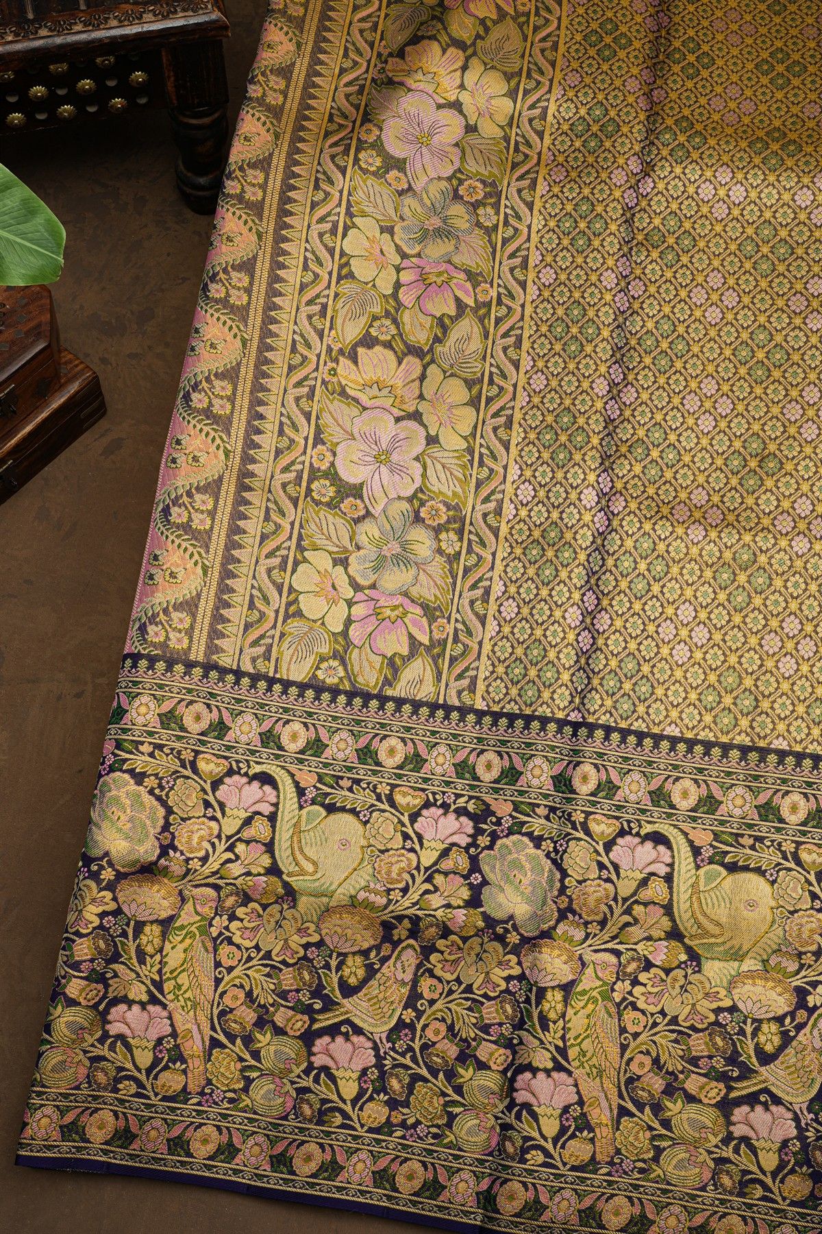 Kancheepuram Silk Pink Saree