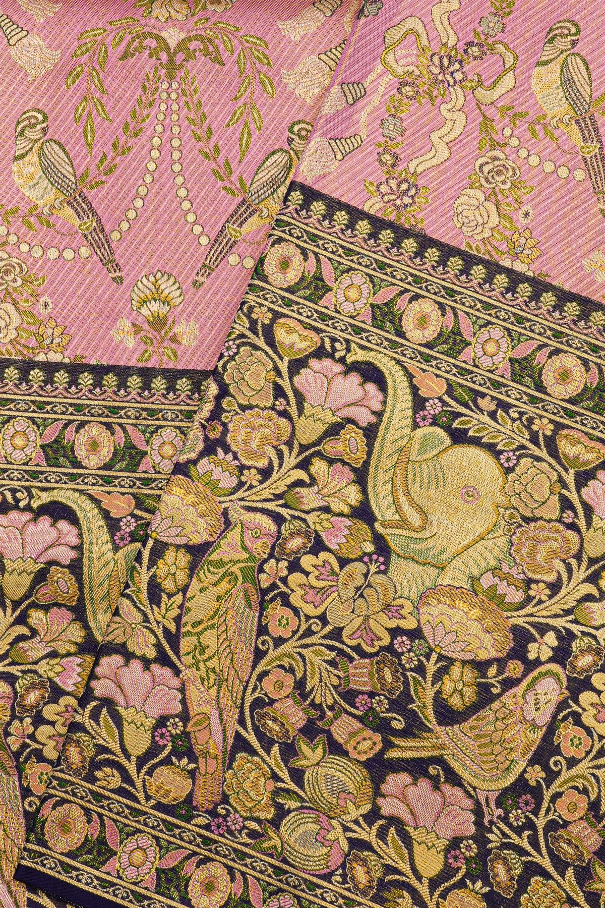 Kancheepuram Silk Pink Saree