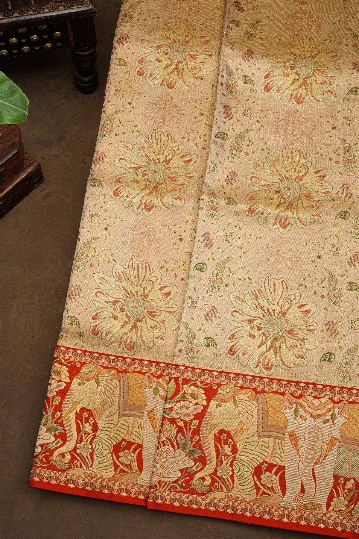 Kancheepuram Silk Dual Colour Saree