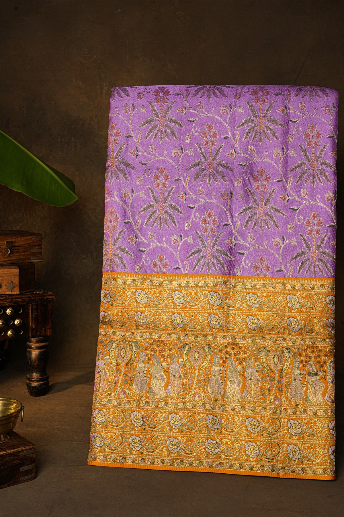 Kancheepuram Silk Lilac Saree