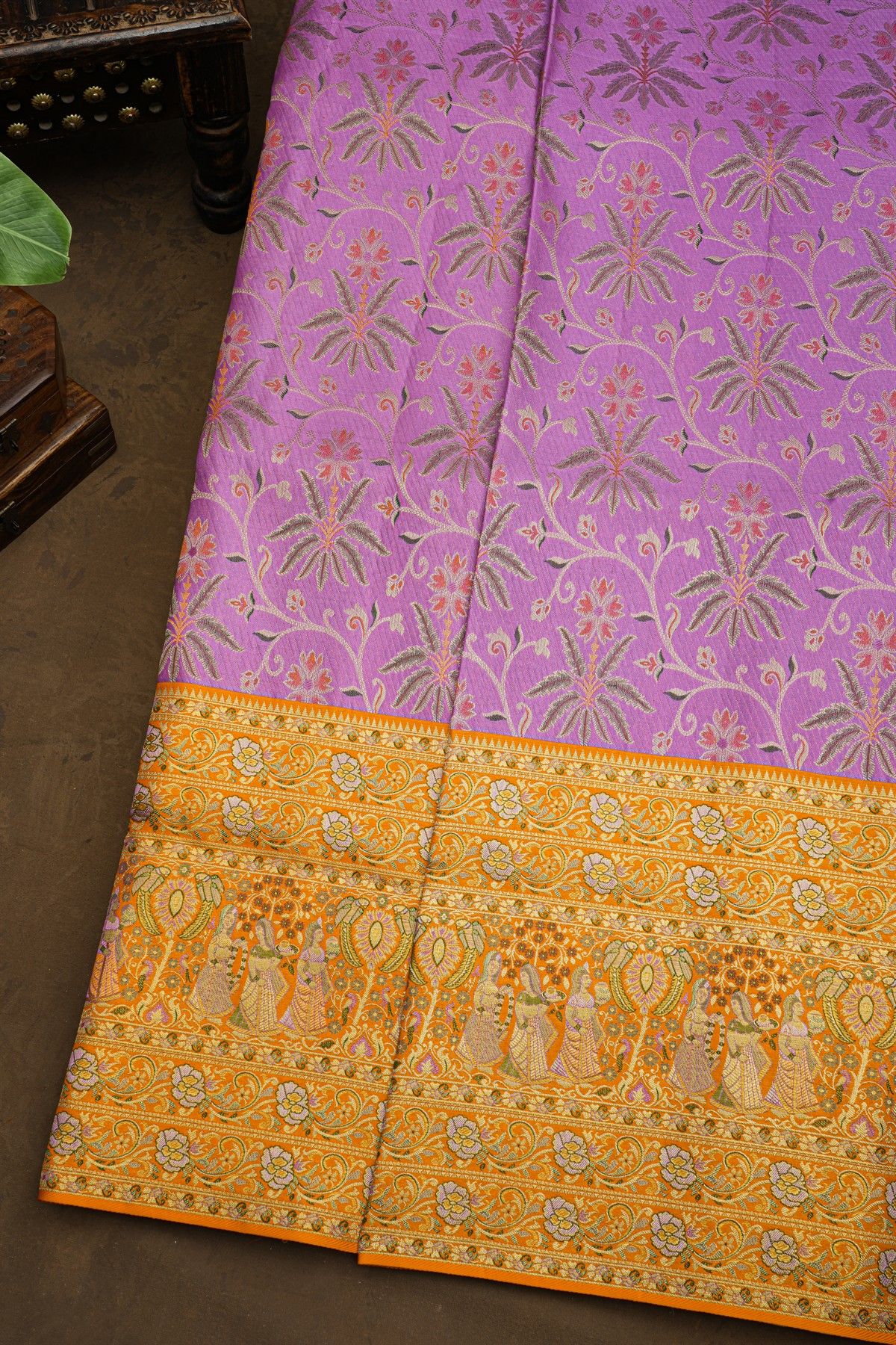 Kancheepuram Silk Lilac Saree