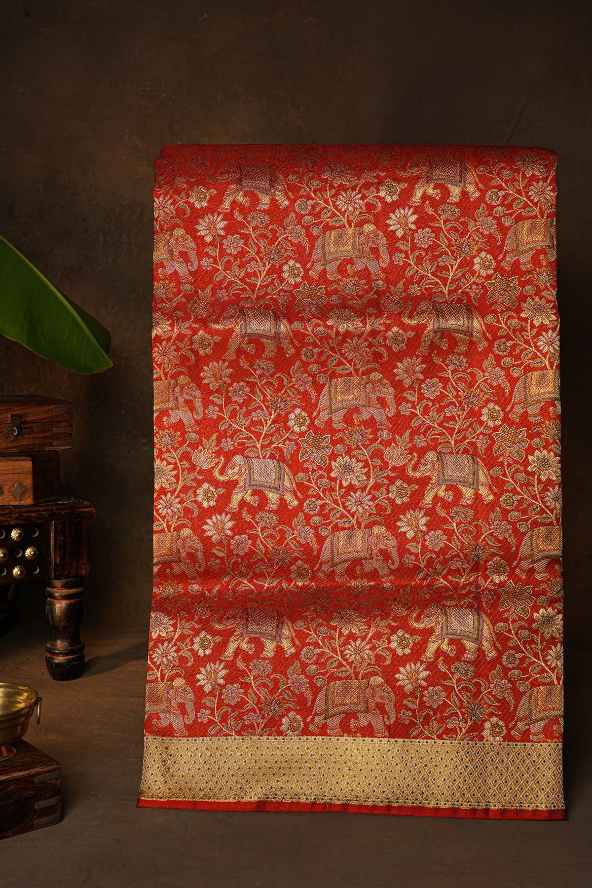 Kancheepuram Silk Red Saree