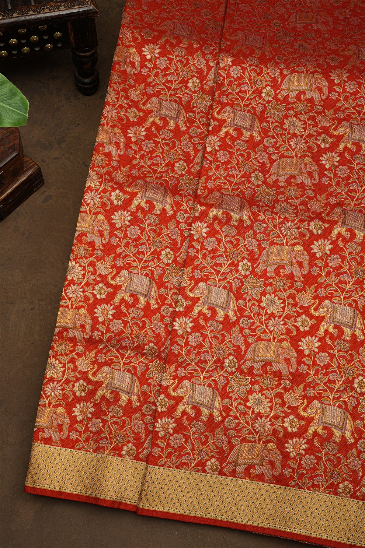 Kancheepuram Silk Red Saree