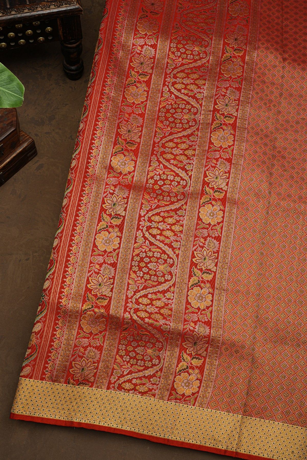 Kancheepuram Silk Red Saree