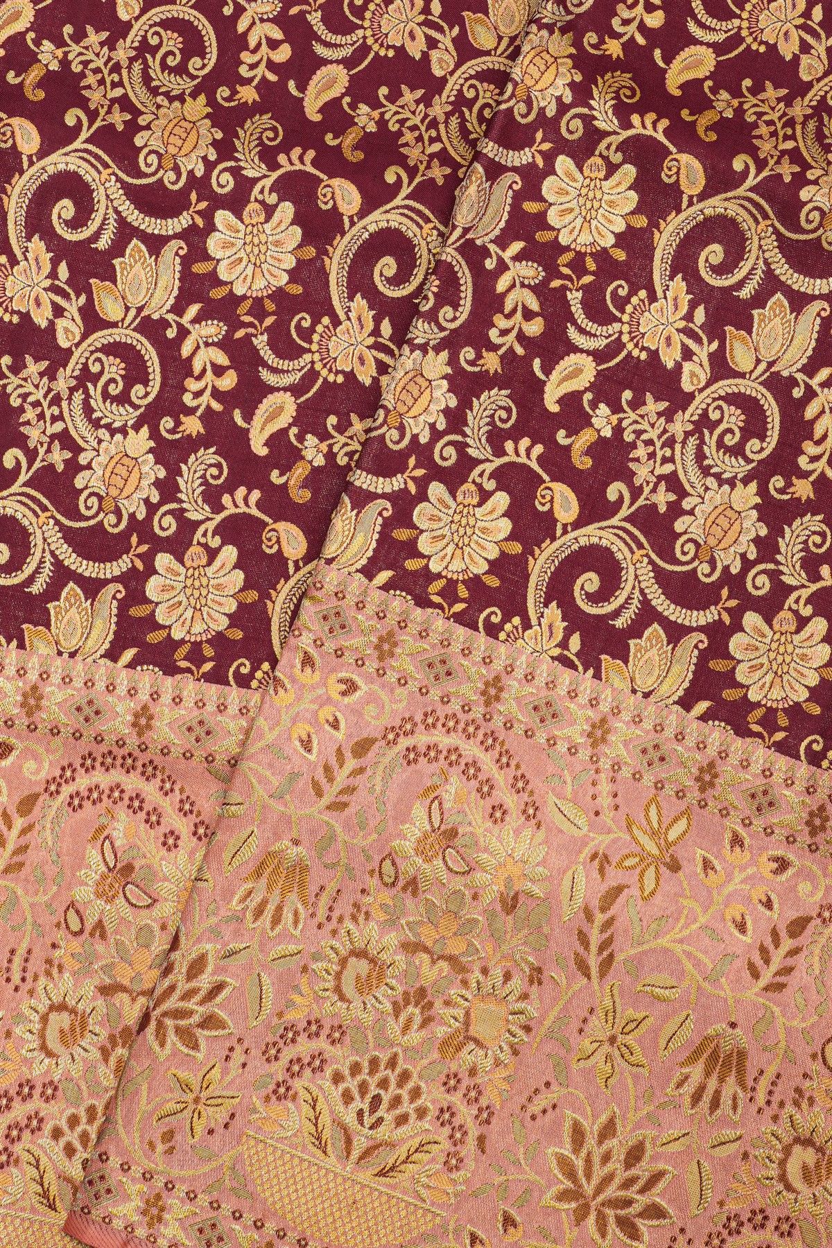 Kancheepuram Silk Maroon Saree