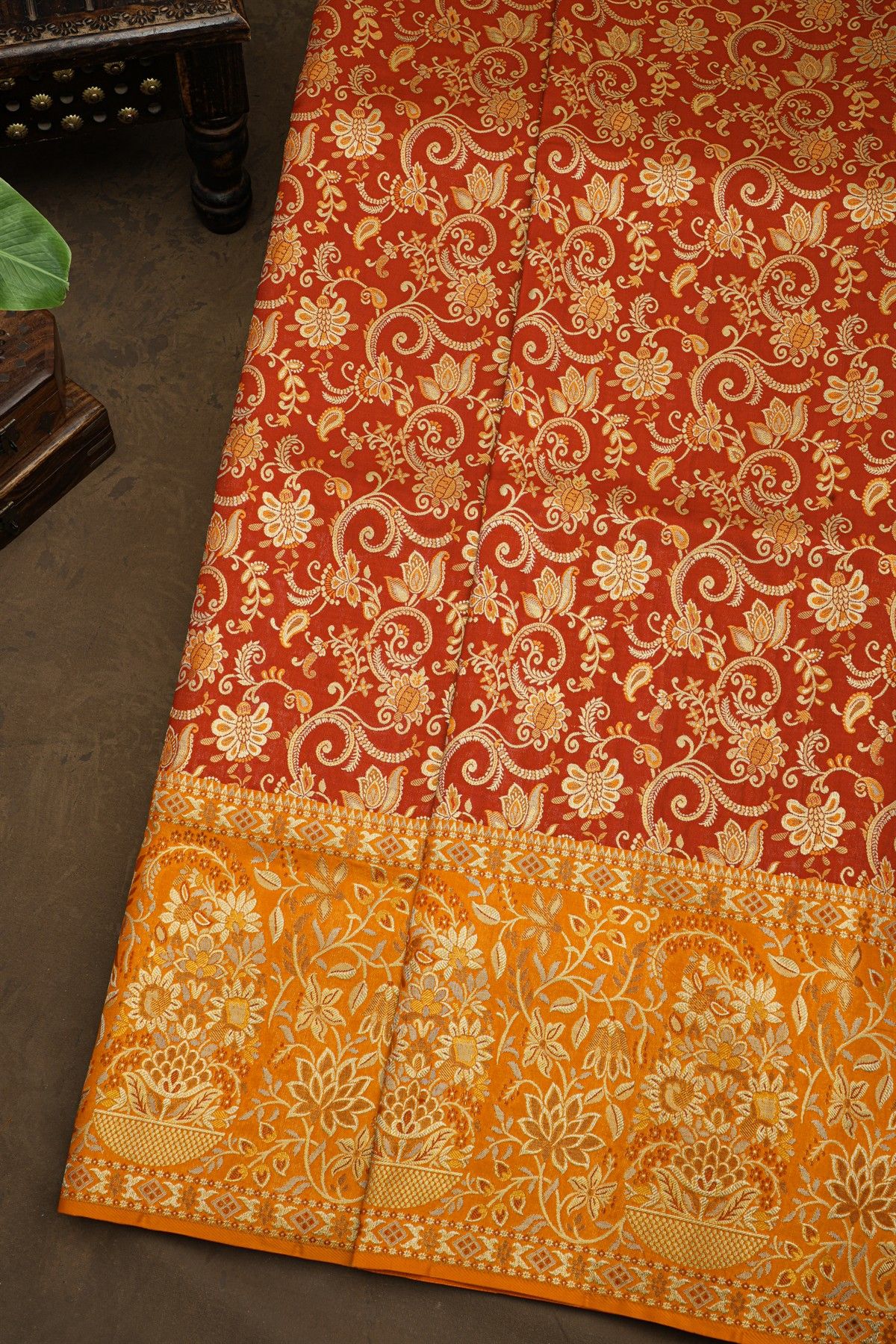 Kancheepuram Silk Red Saree