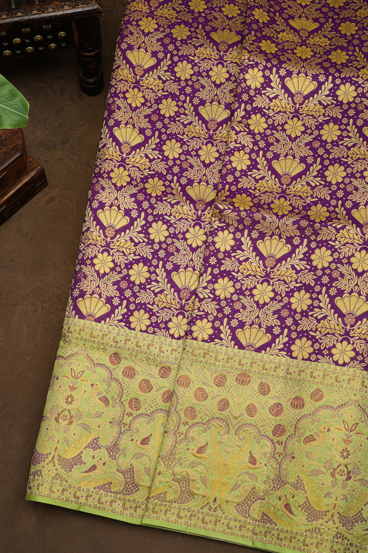 Kancheepuram Silk Purple Saree