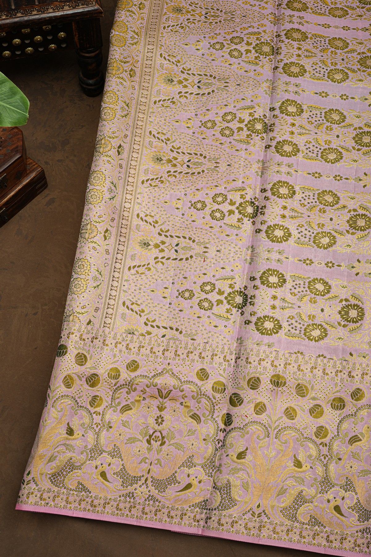 Kancheepuram Silk Bottle Green Saree