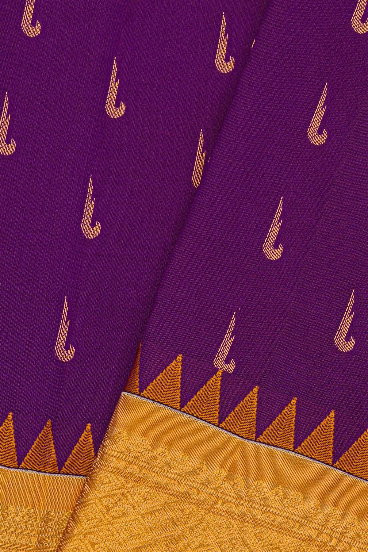Gadwal Silk Royal Blue Saree