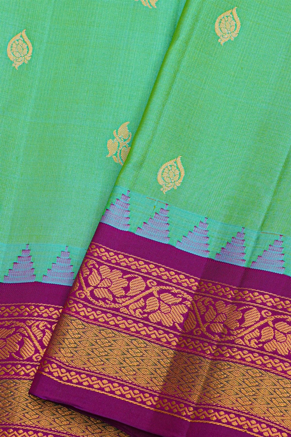 Gadwal Silk Dual Colour Saree