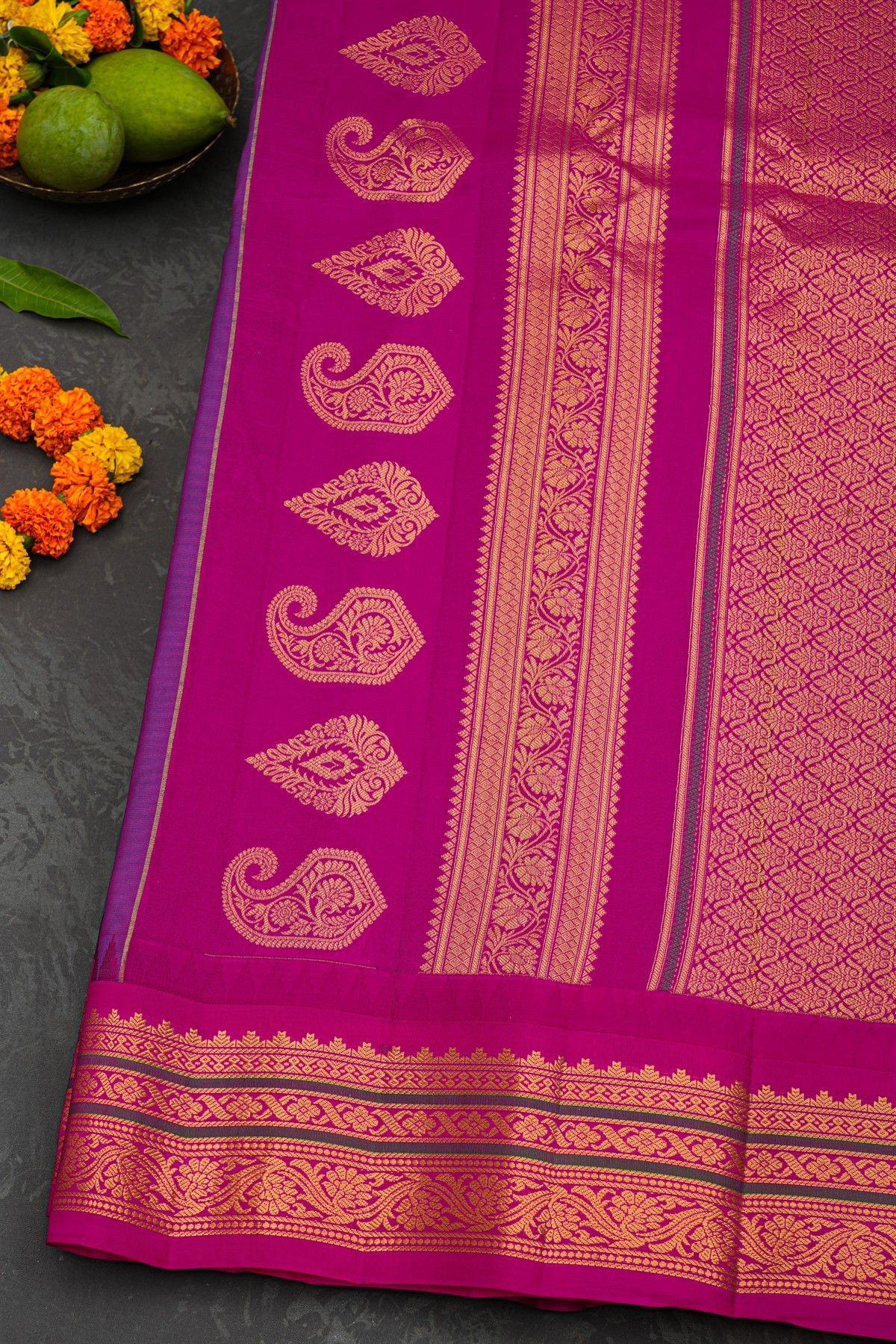 Gadwal Silk Blue Saree