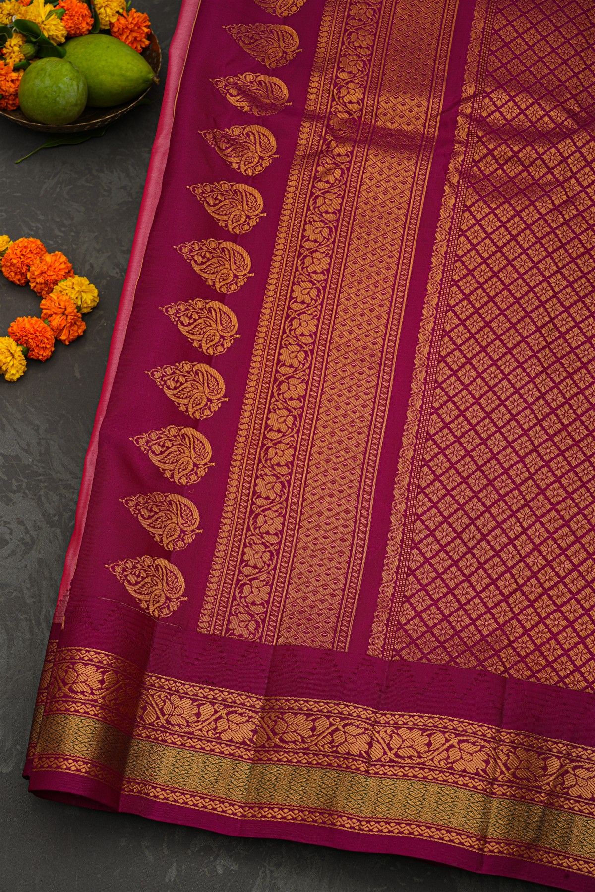 Gadwal Silk Pink Saree