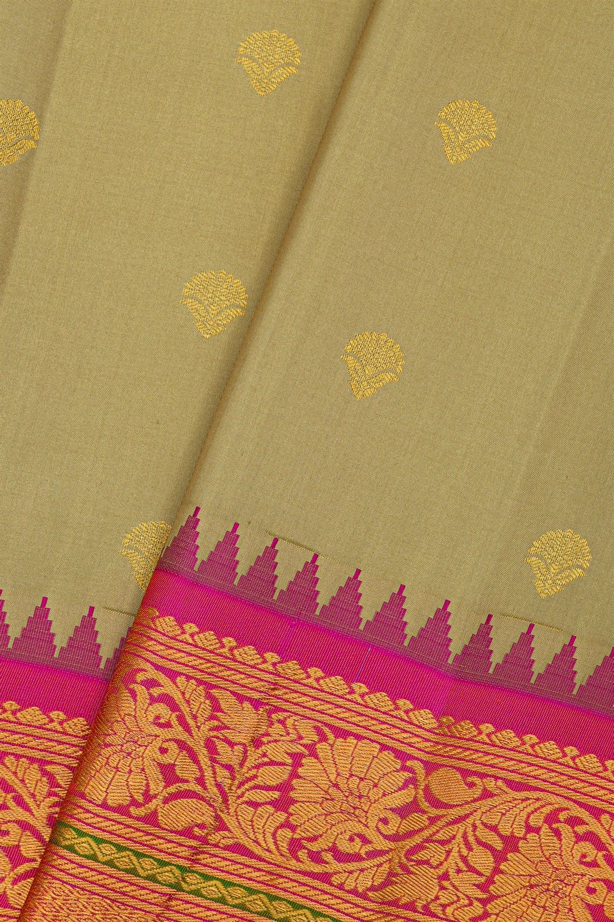 Gadwal Silk Beige Saree