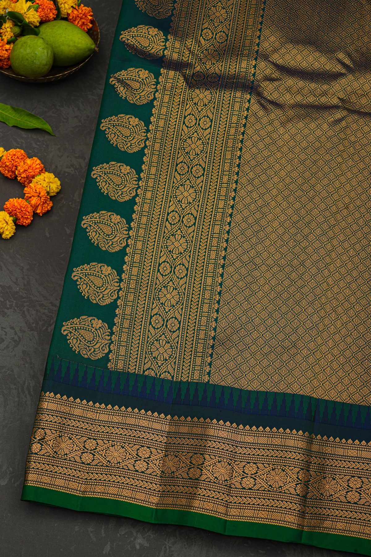 Gadwal Silk Multi Colour Saree