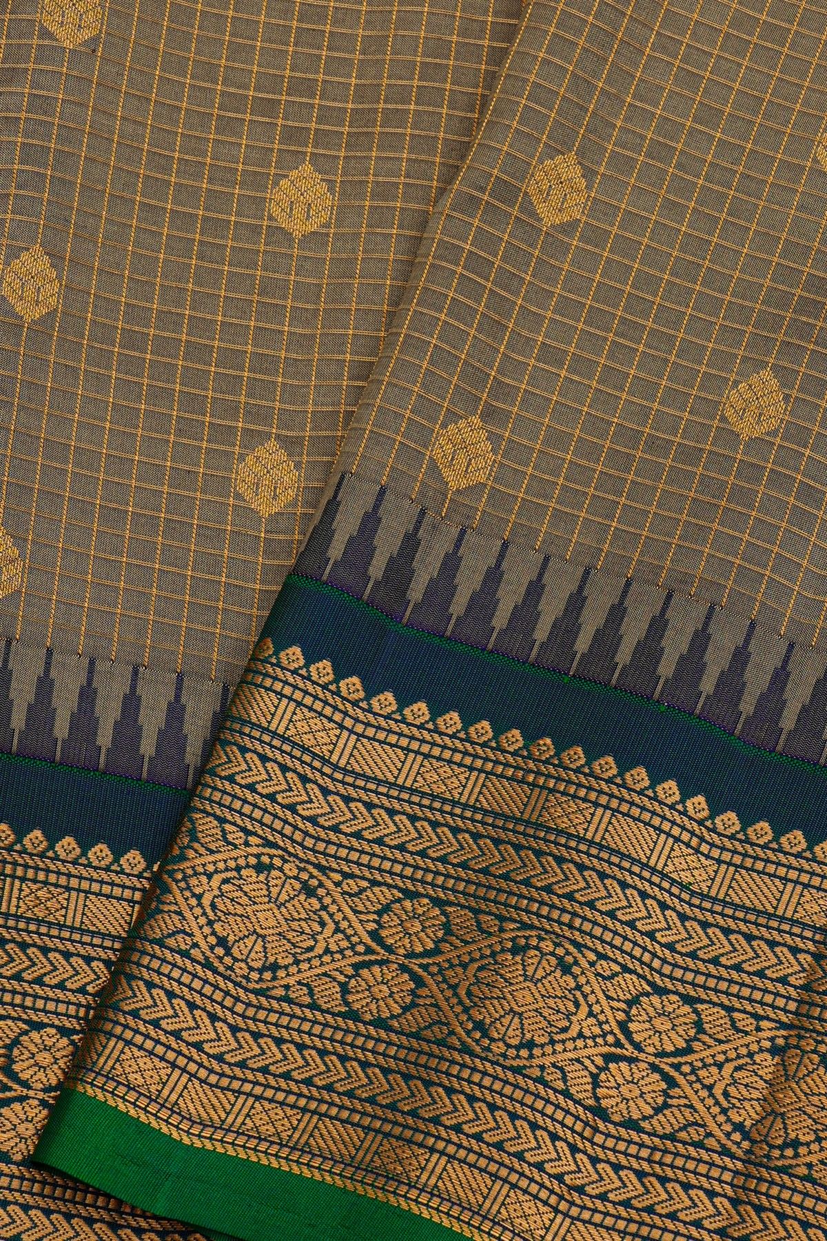Gadwal Silk Multi Colour Saree