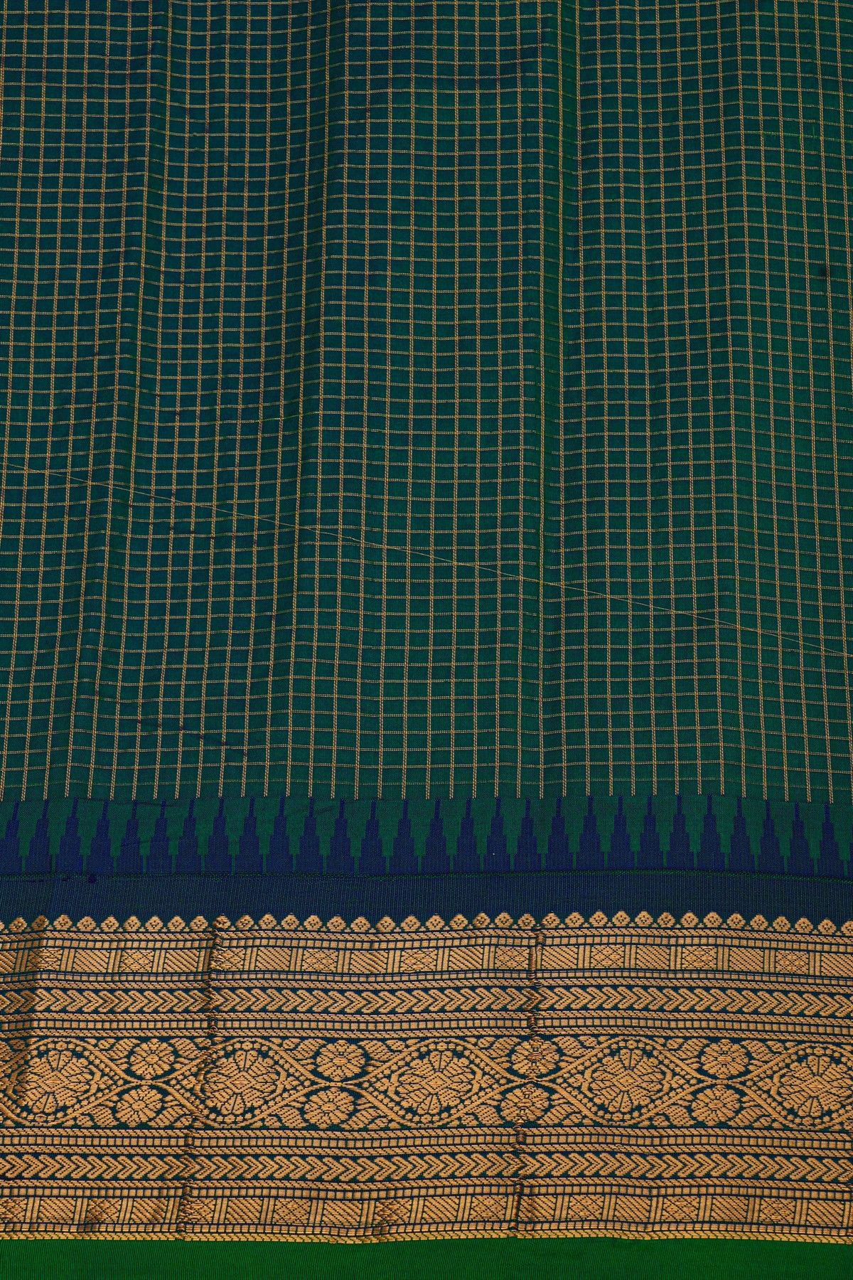 Gadwal Silk Multi Colour Saree