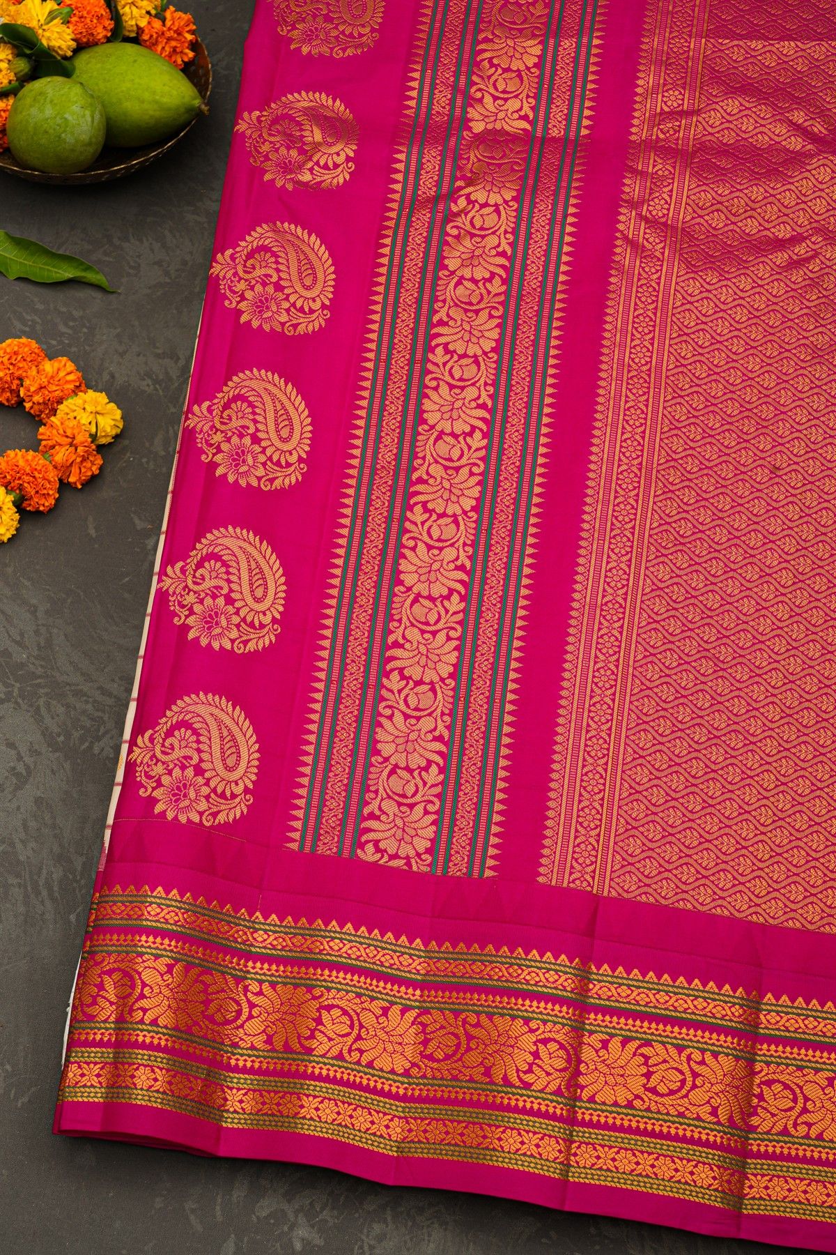 Gadwal Silk Light Pink Saree