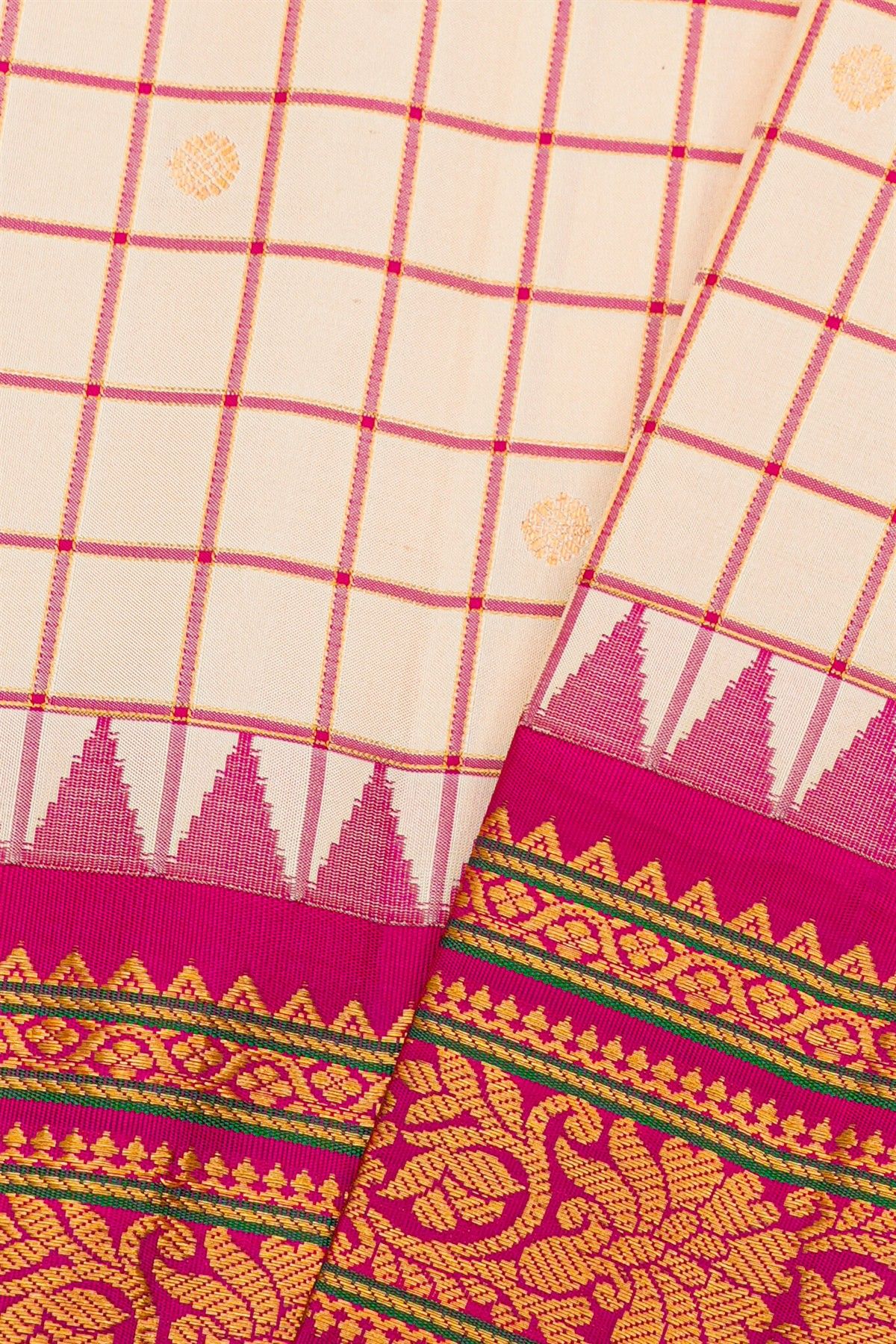 Gadwal Silk Light Pink Saree