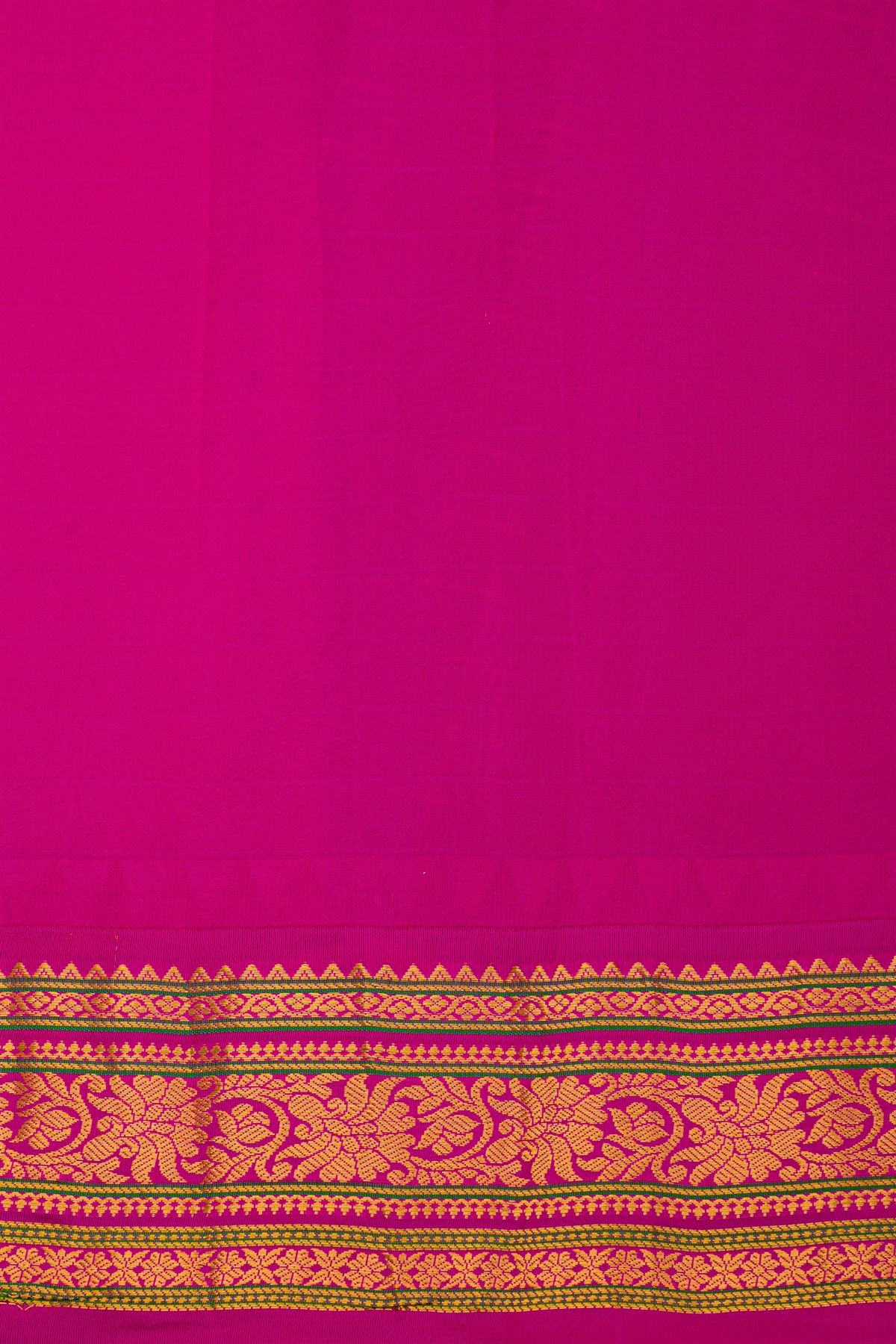 Gadwal Silk Lime Green Saree