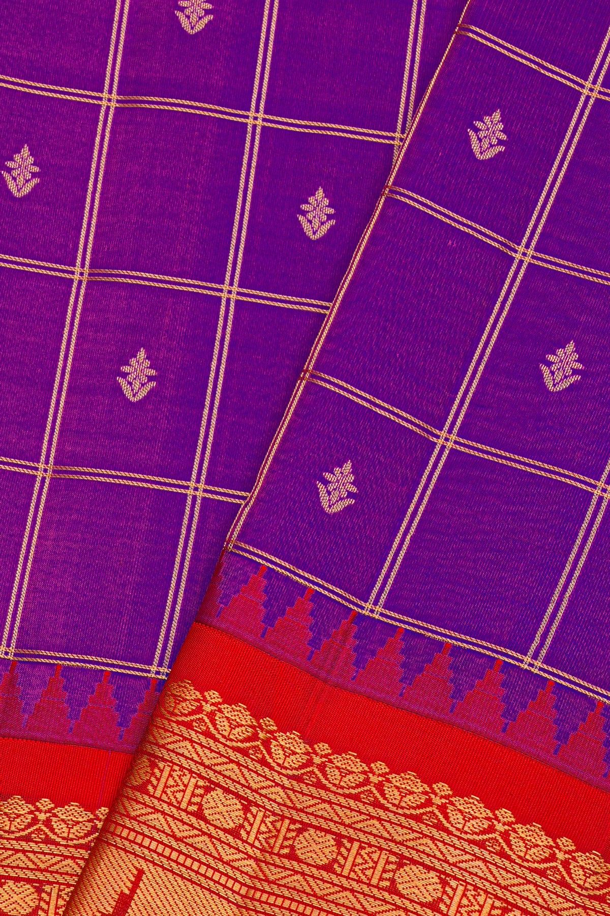 Gadwal Silk Dual Colour Saree
