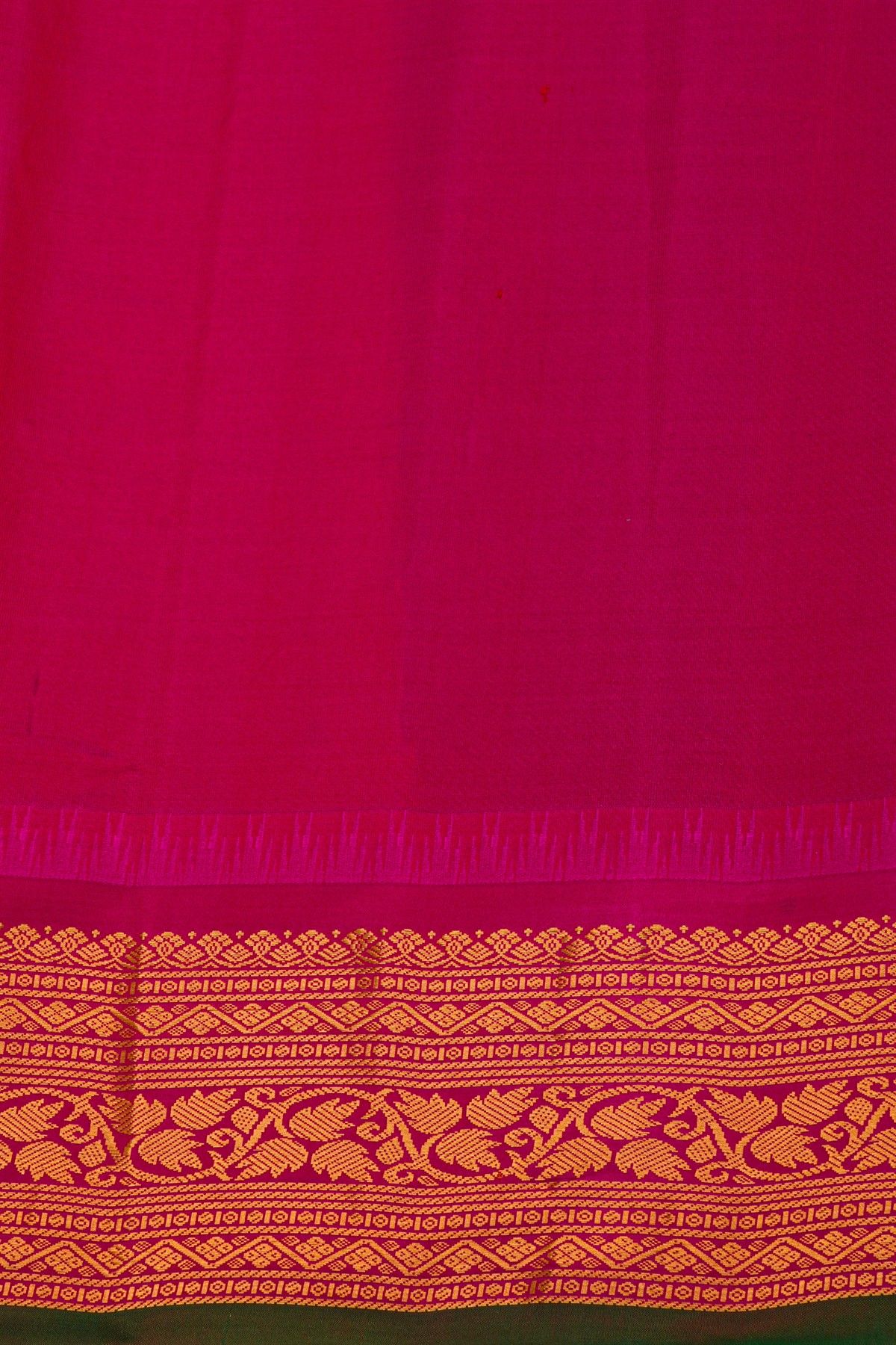 Gadwal Silk Peacock Blue Saree