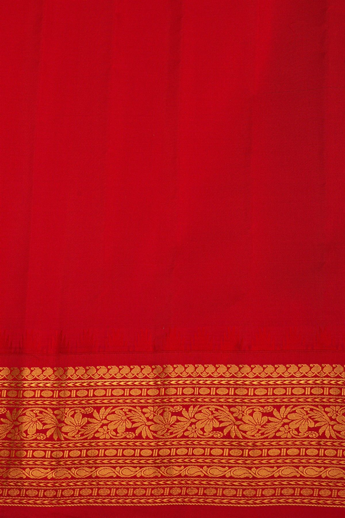 Gadwal Silk Ganga Jamuna Black Saree
