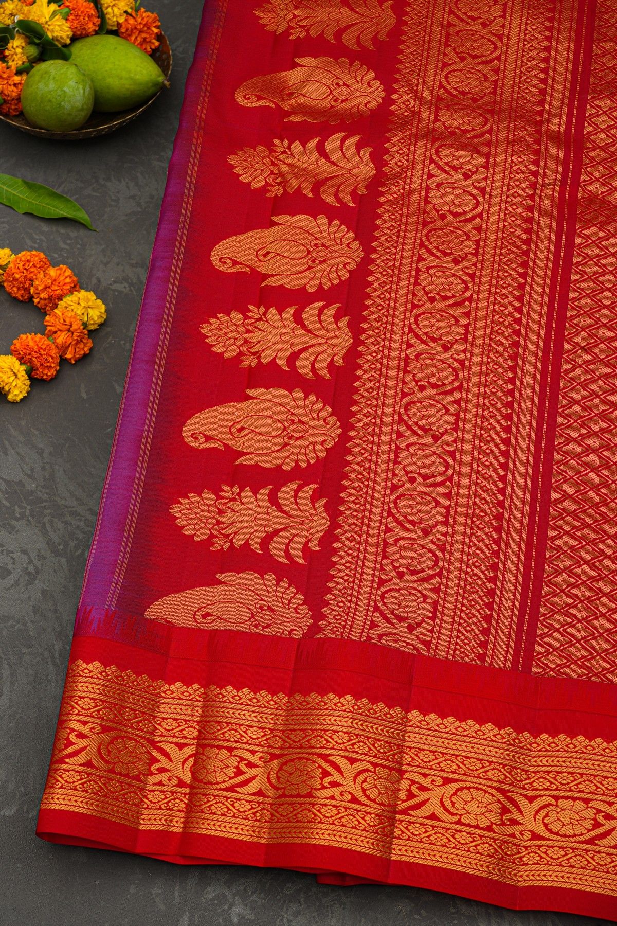 Gadwal Silk Blue Saree