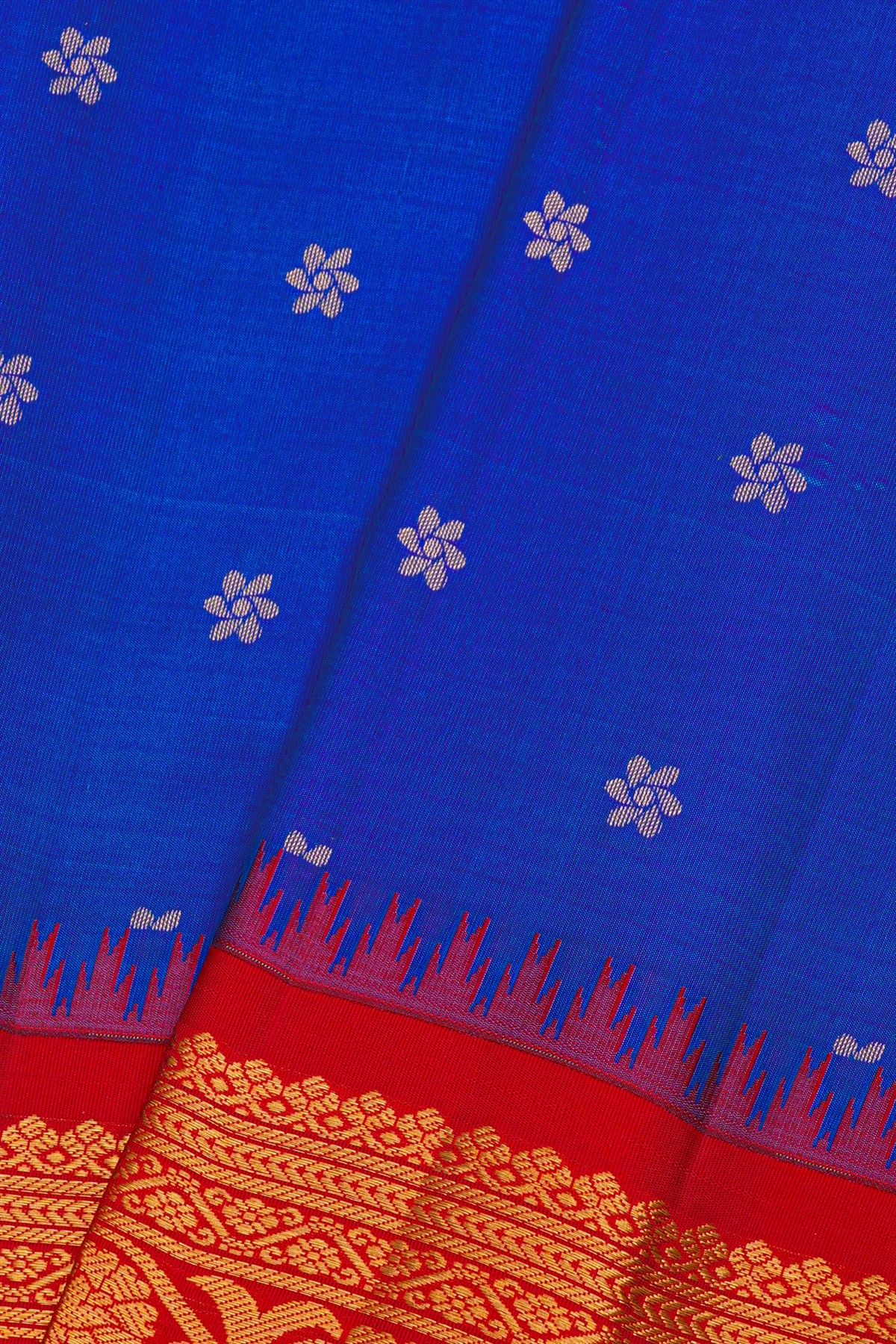 Gadwal Silk Blue Saree
