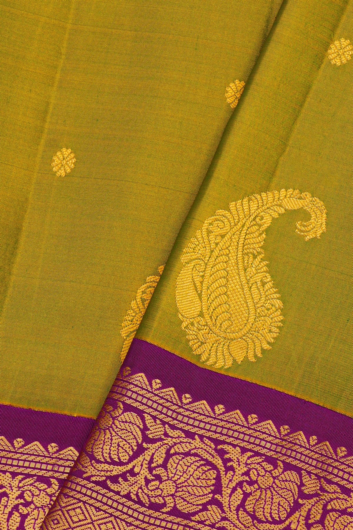 Gadwal Silk Light Green Saree