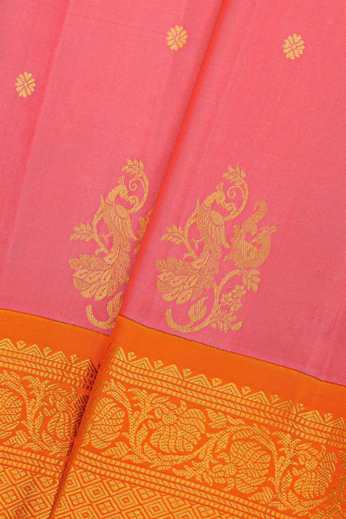 Gadwal Silk Pink Saree