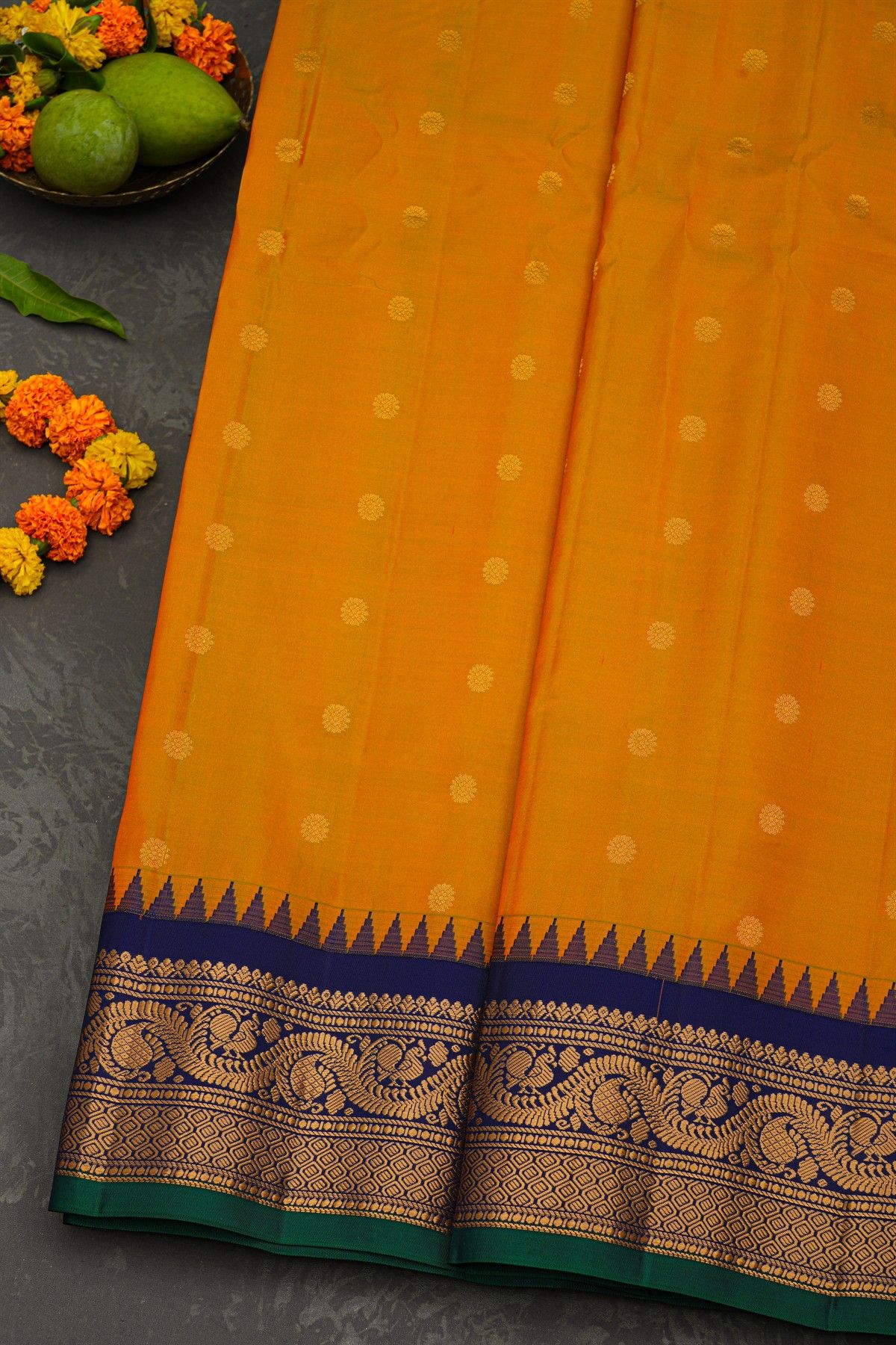 Gadwal Silk Dual Colour Saree