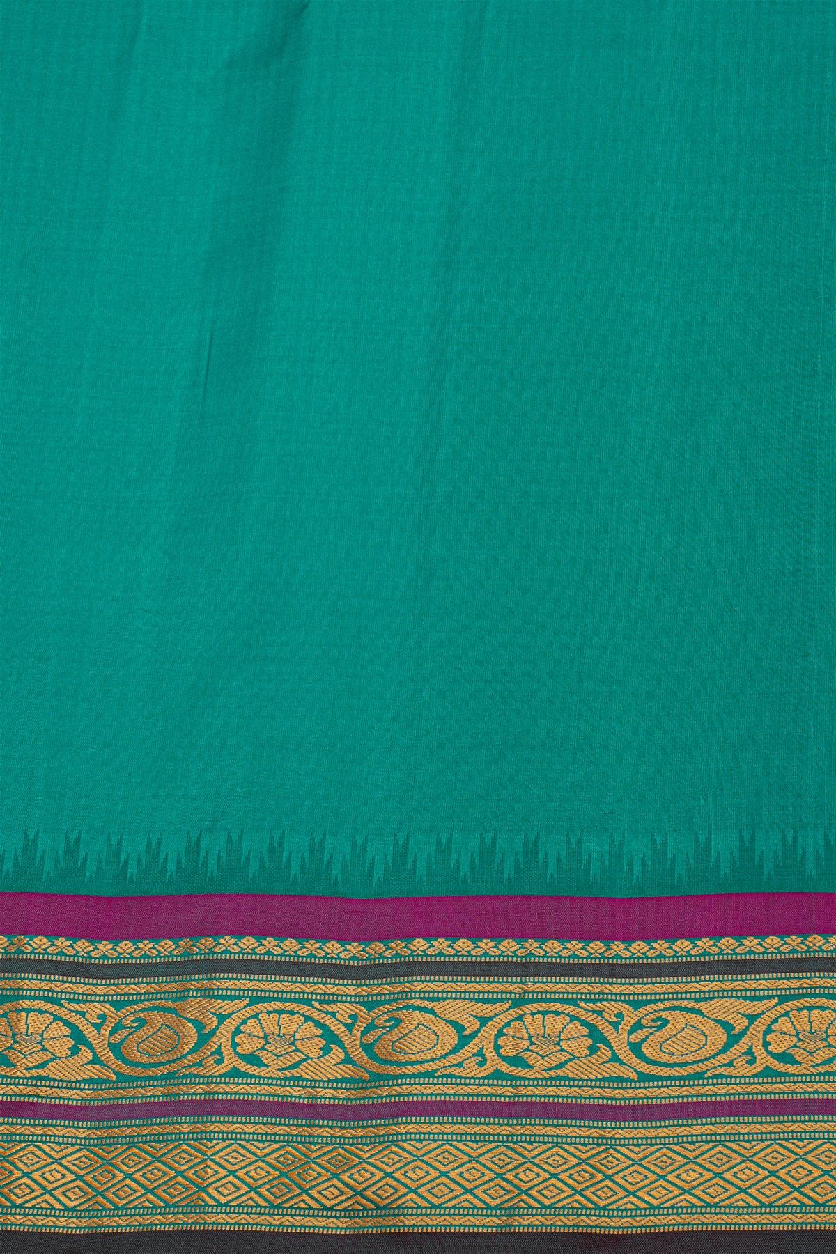 Gadwal Silk Navy Blue Saree