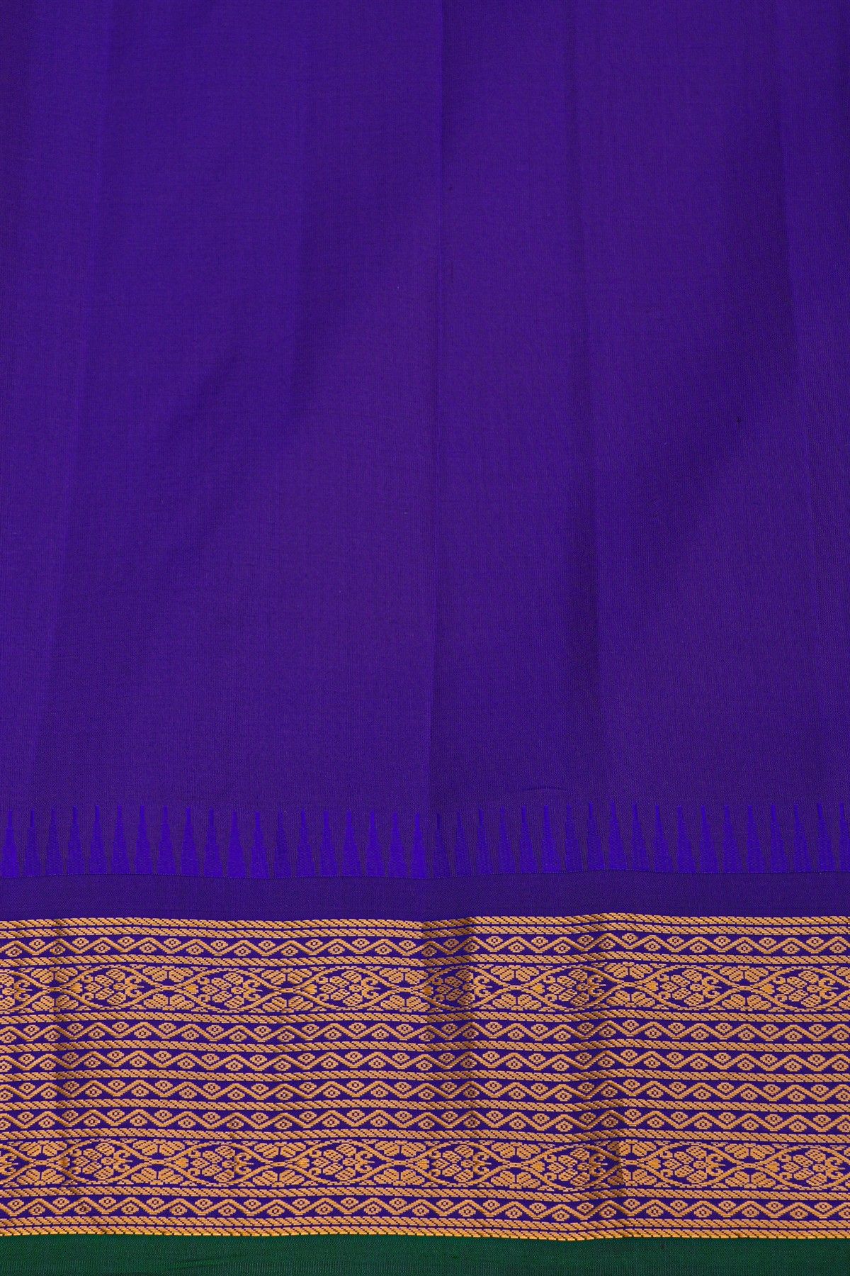 Gadwal Silk Peach Saree