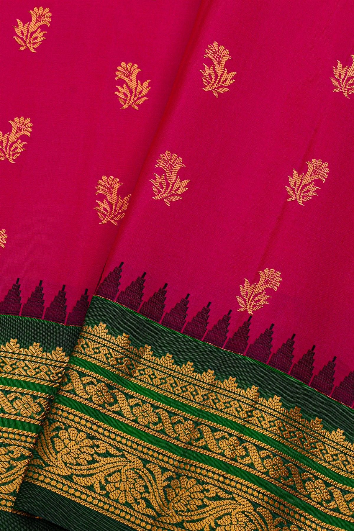 Gadwal Silk Pink Saree