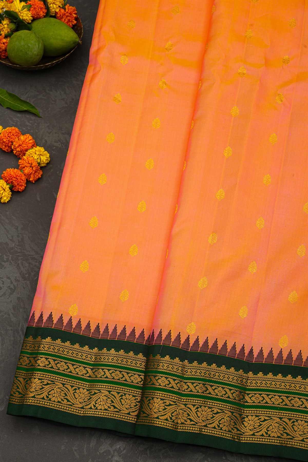 Gadwal Silk Dual Colour Saree