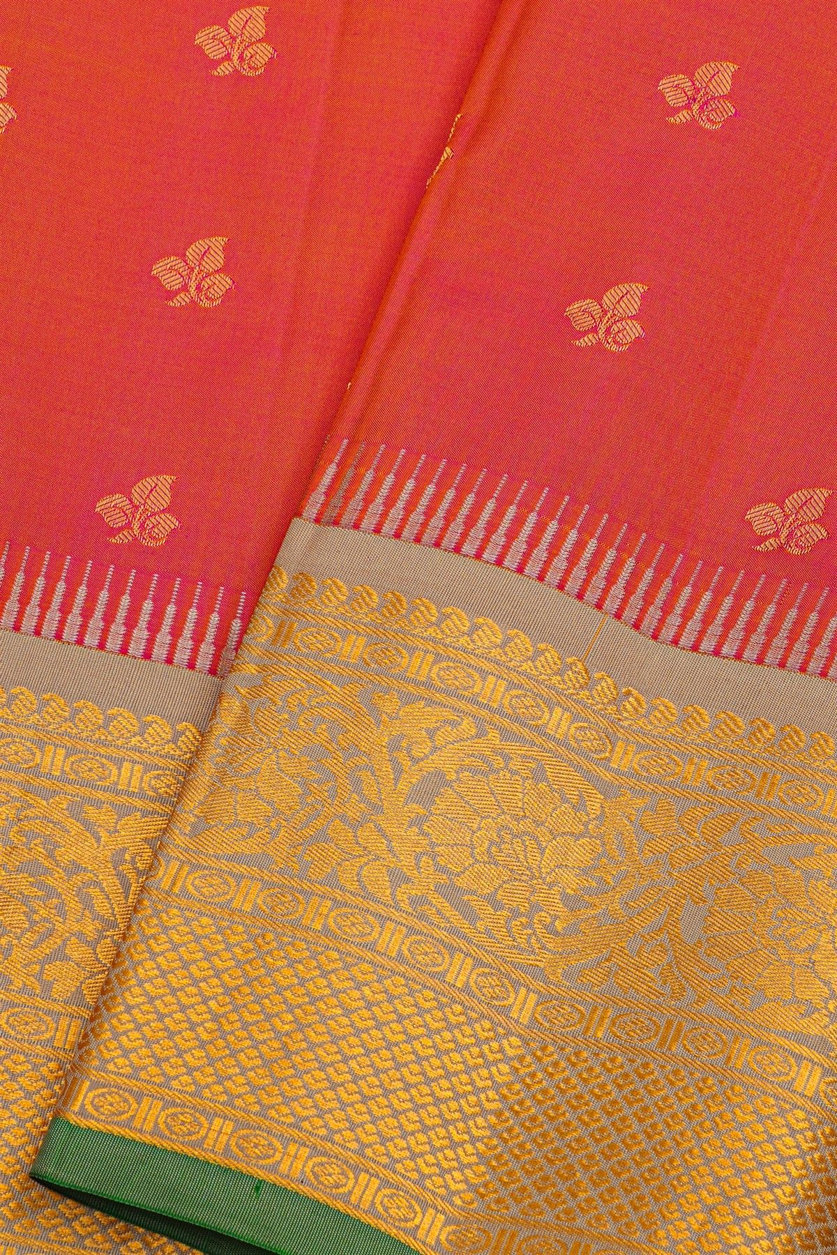 Gadwal Silk Pink Saree