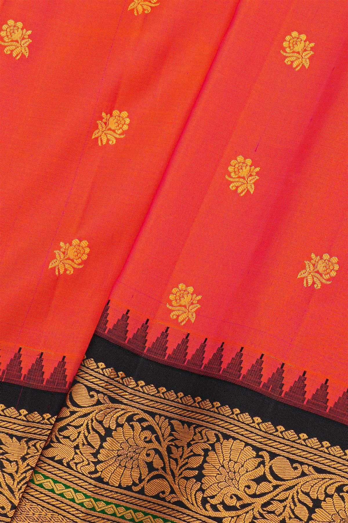 Gadwal Silk Dual Colour Saree