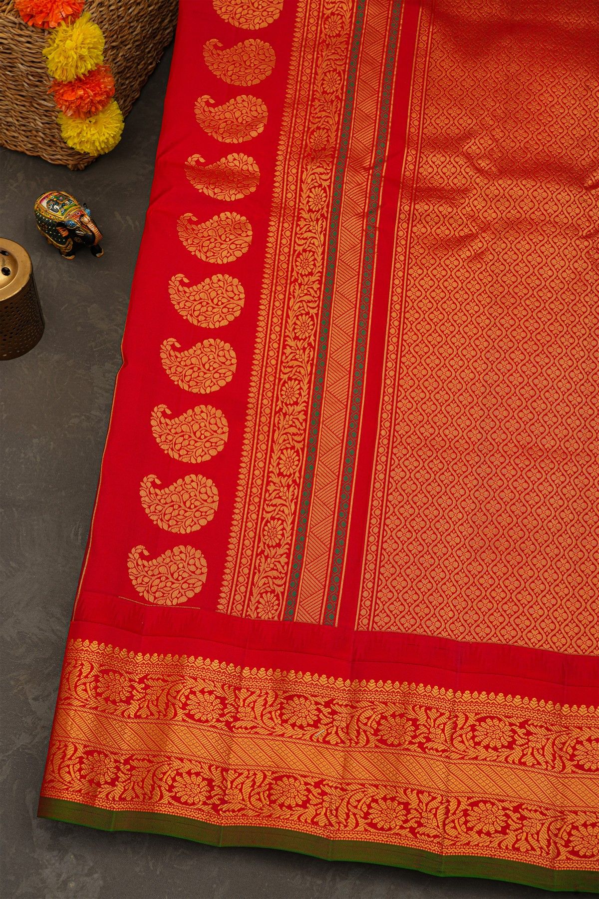 Gadwal Silk Black Saree