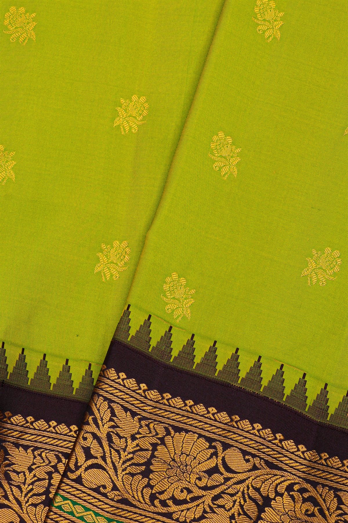 Gadwal Silk Green Saree