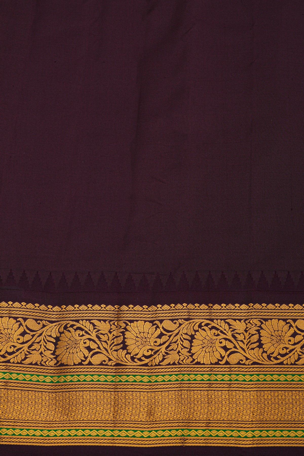 Gadwal Silk Green Saree