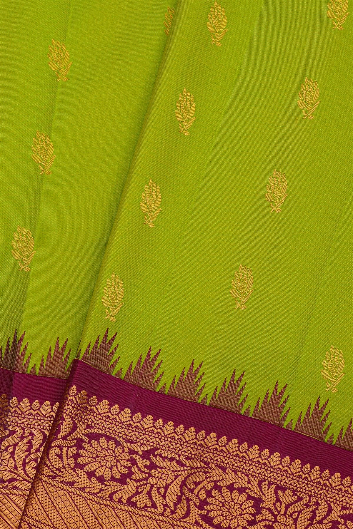 Gadwal Silk Green Saree