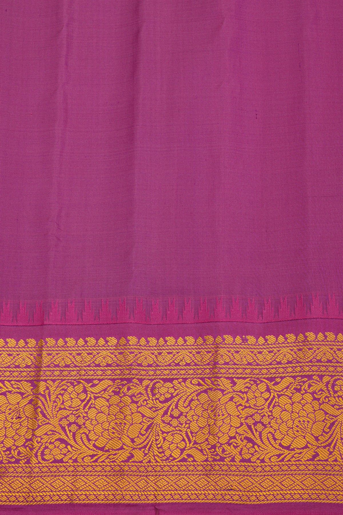 Gadwal Silk Off White Saree