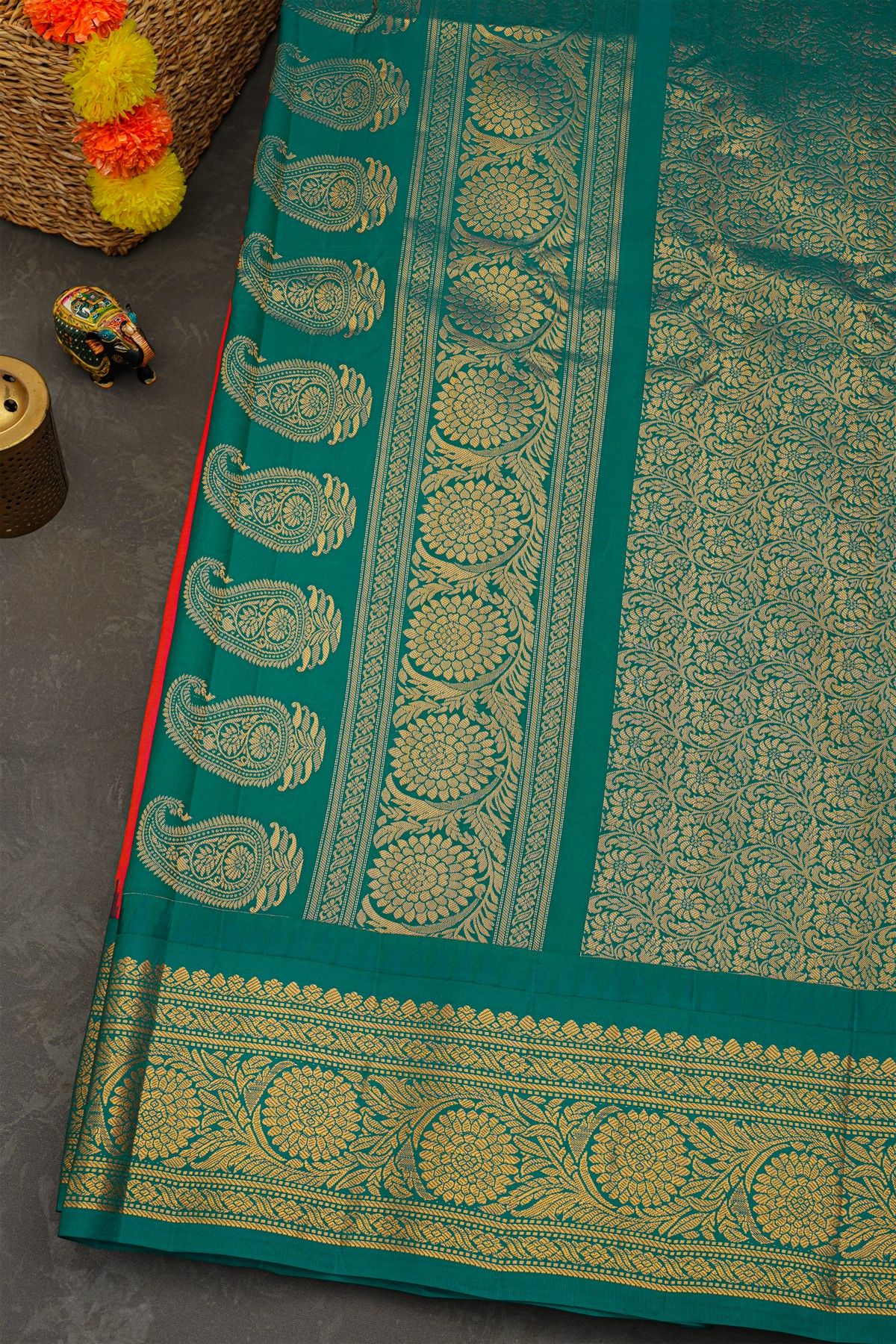 Gadwal Silk Pink Saree