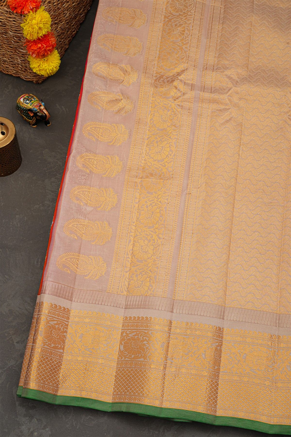 Gadwal Silk Dual Colour Saree