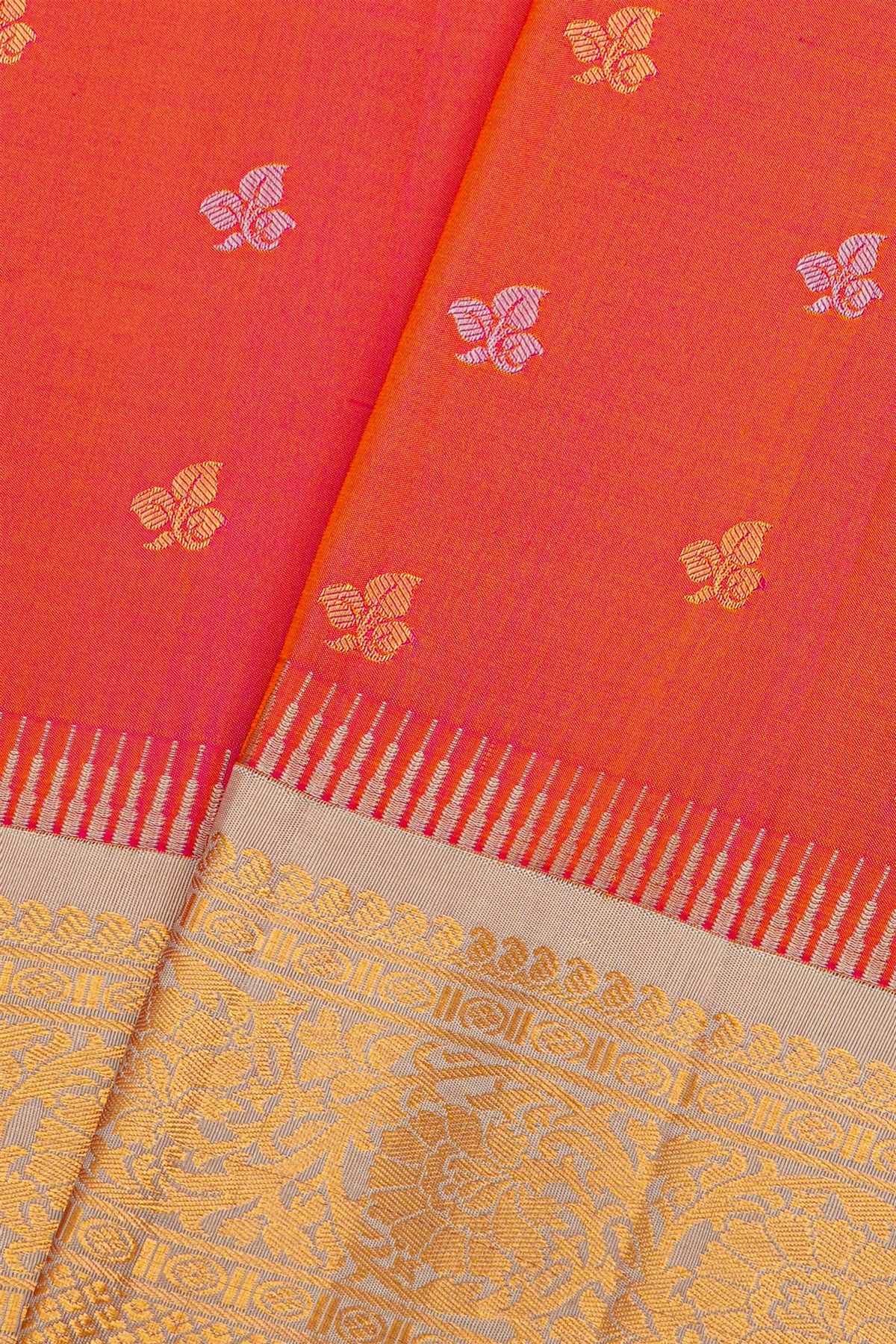 Gadwal Silk Dual Colour Saree