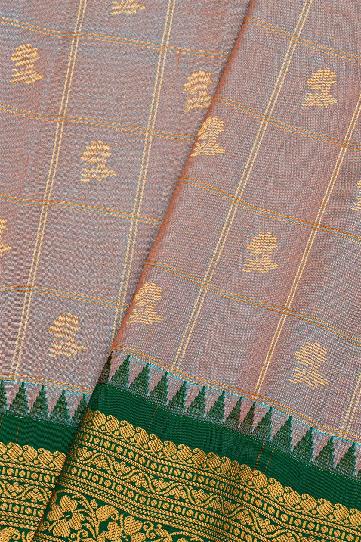 Gadwal Silk Dual Colour Saree