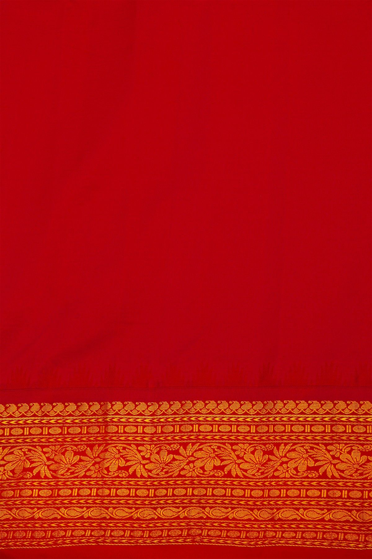 Gadwal Silk Cream Saree