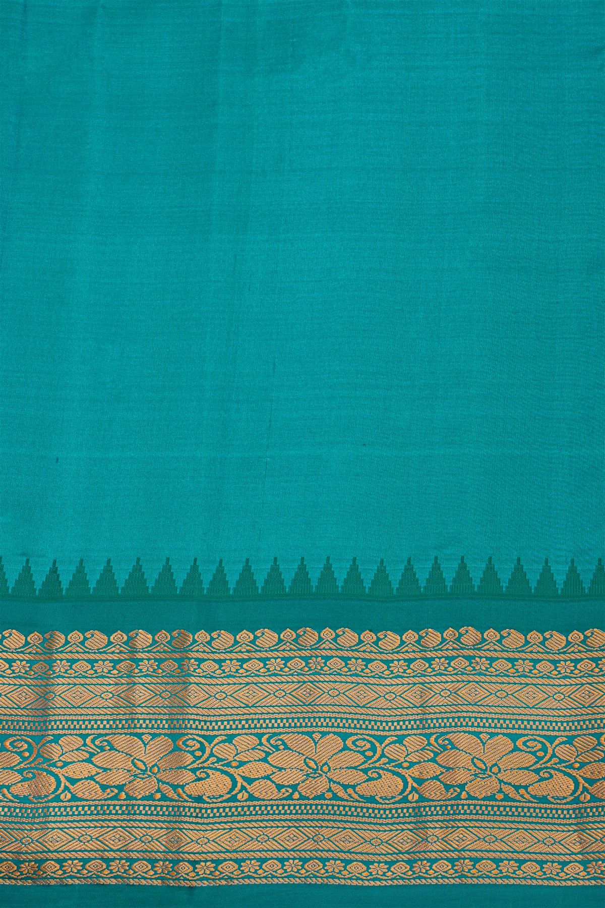 Gadwal Silk Navy Blue Saree