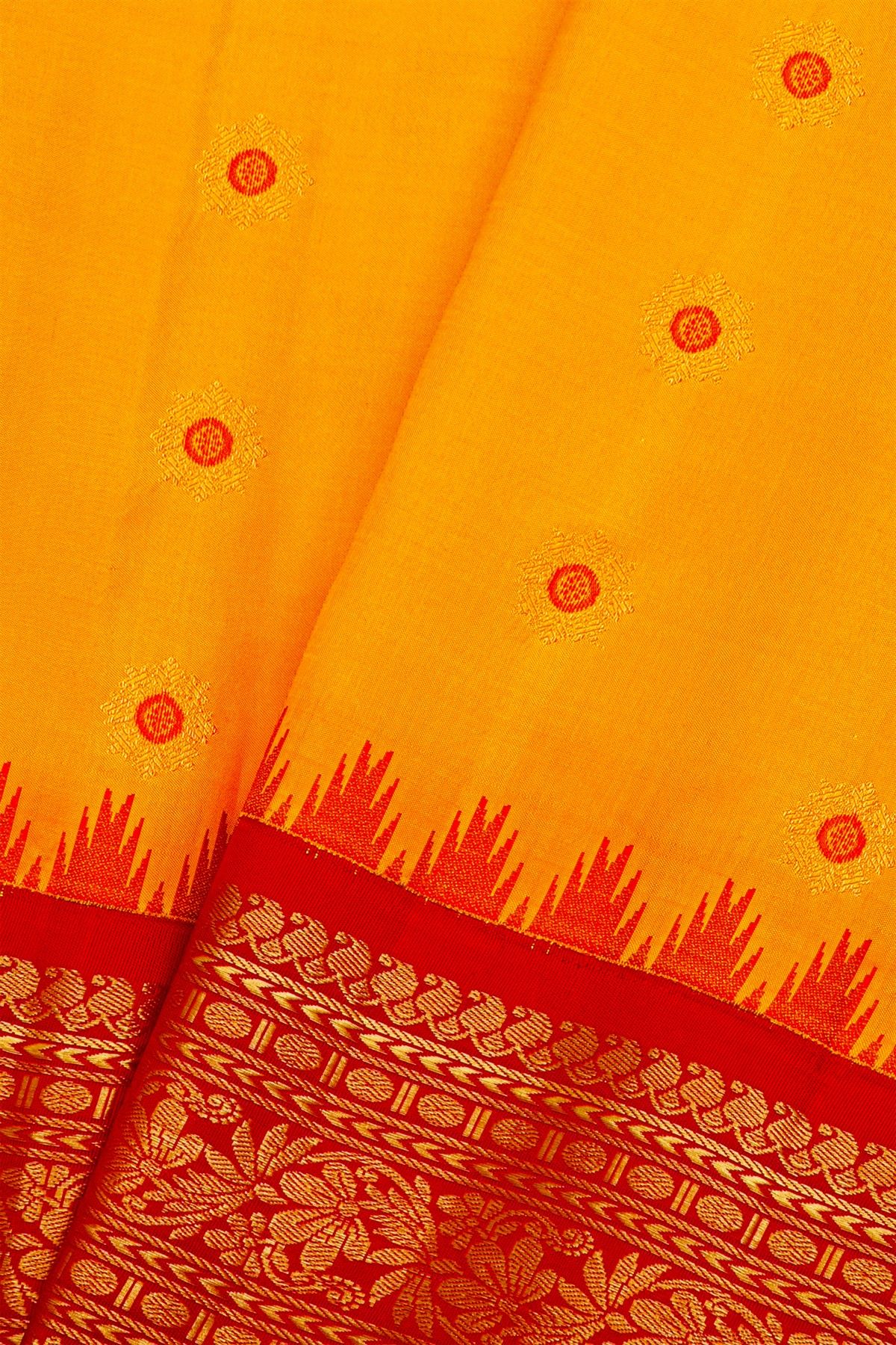 Gadwal Silk Dual Colour Saree
