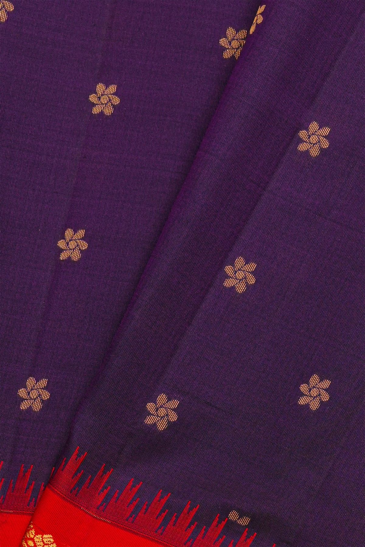 Gadwal Silk Navy Blue Saree